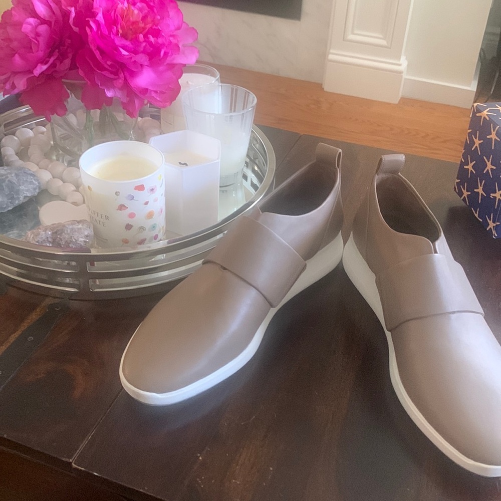 Never worn taupe via spiga shoes